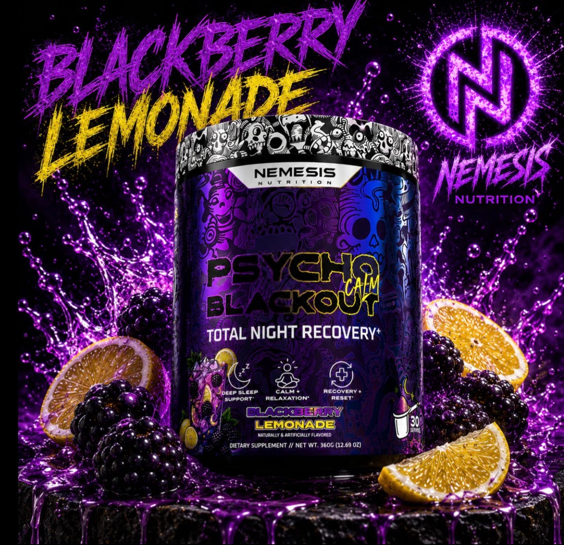 Psycho Blackout Calm Nemesis Nutrition