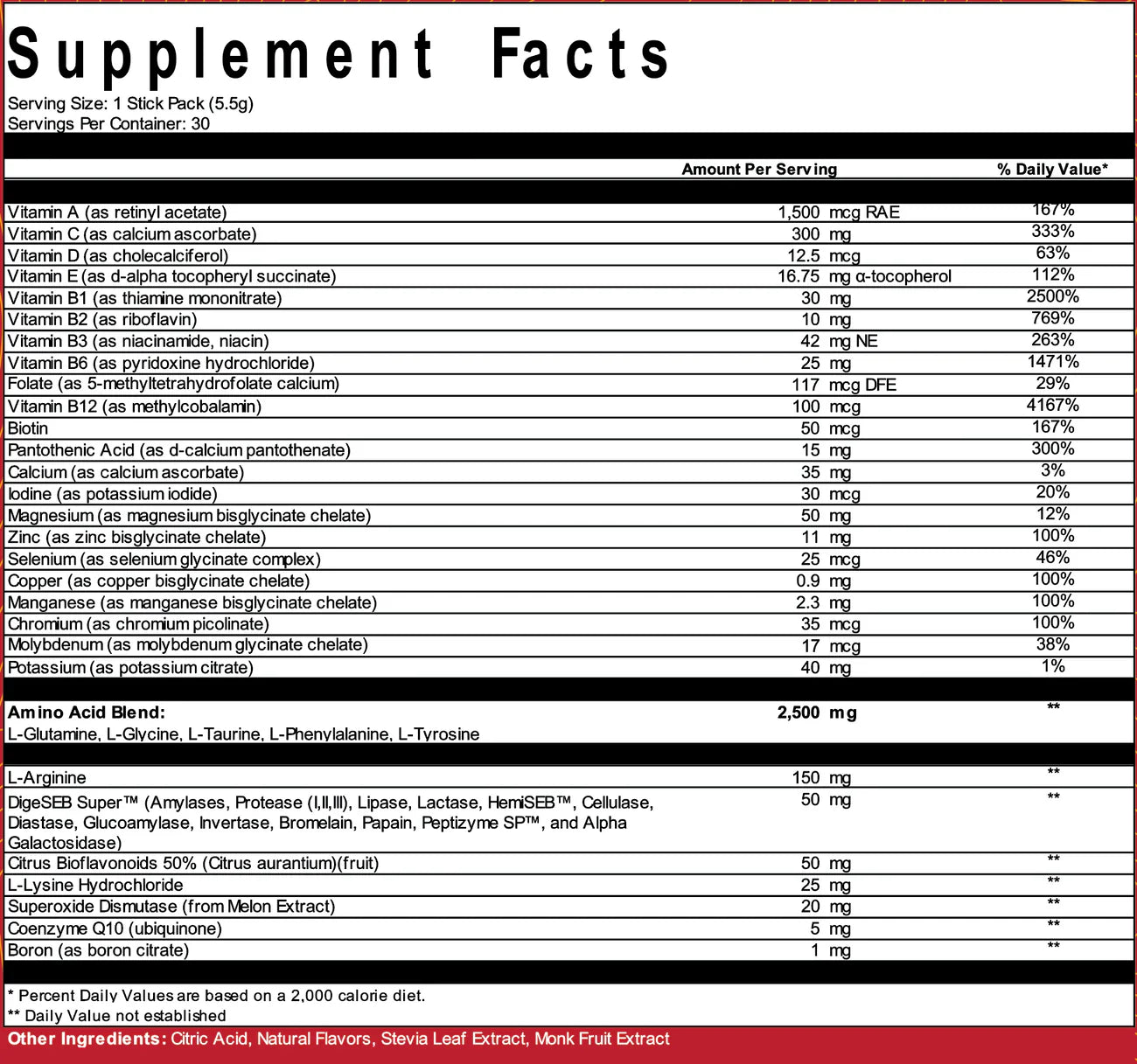 Stick Pack Multi Vitamin - Frontline Formulations